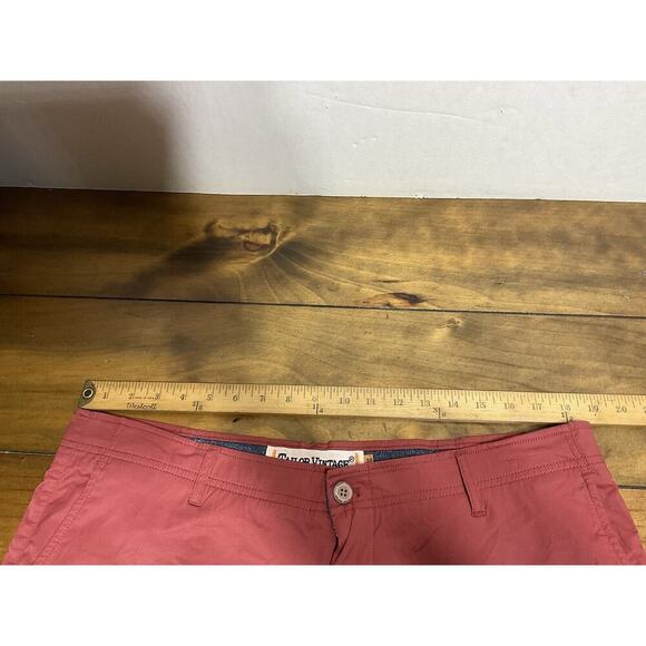 Tailor Vintage Men's 38 Shorts Red New Canaan Slim Fit Stretch - Picture 6 of 9